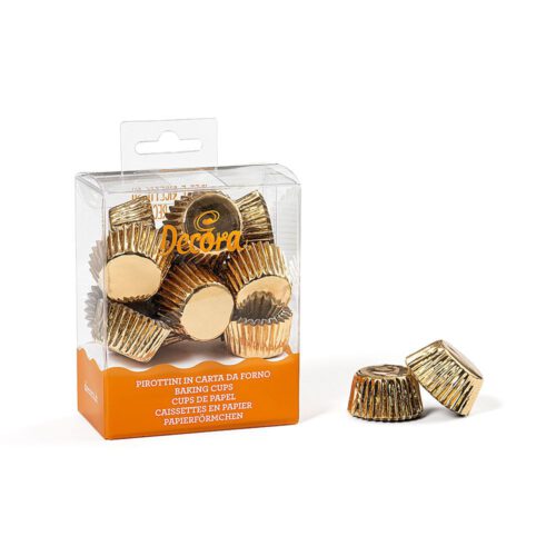 Decora Mini Baking Cups – Gold – 180 st.