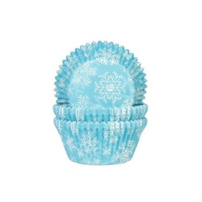 Cupcake Cups IJskristal Blauw (Frozen) 50x33mm. 50st.