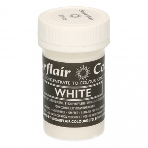 Sugarflair Paste Colour Pastel WHITE 25g