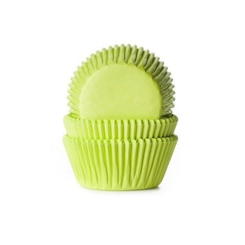 Cupcake Cups Lime Groen 50x33mm. 50 st.