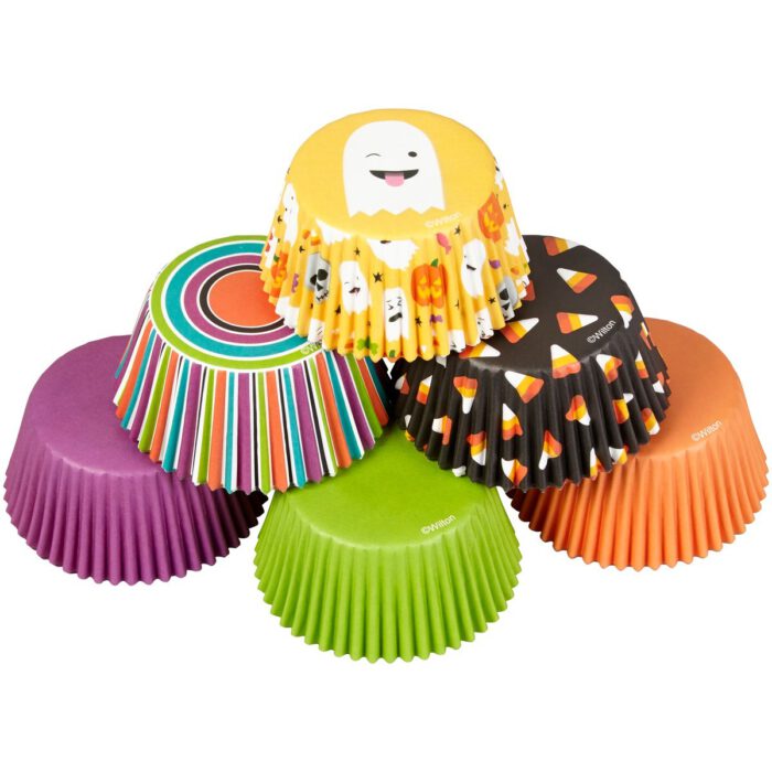 Wilton Cupcakevormpjes Emoji Spook pk/150