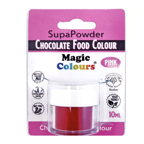 Magic Colours SupaPowder Chocolade Kleurpoeder – Pink – 10ml