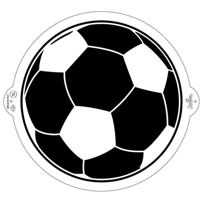Decora Stencil Voetbal -25cm-