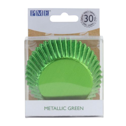 PME Cupcakevormpjes Metallic Groen pk/30