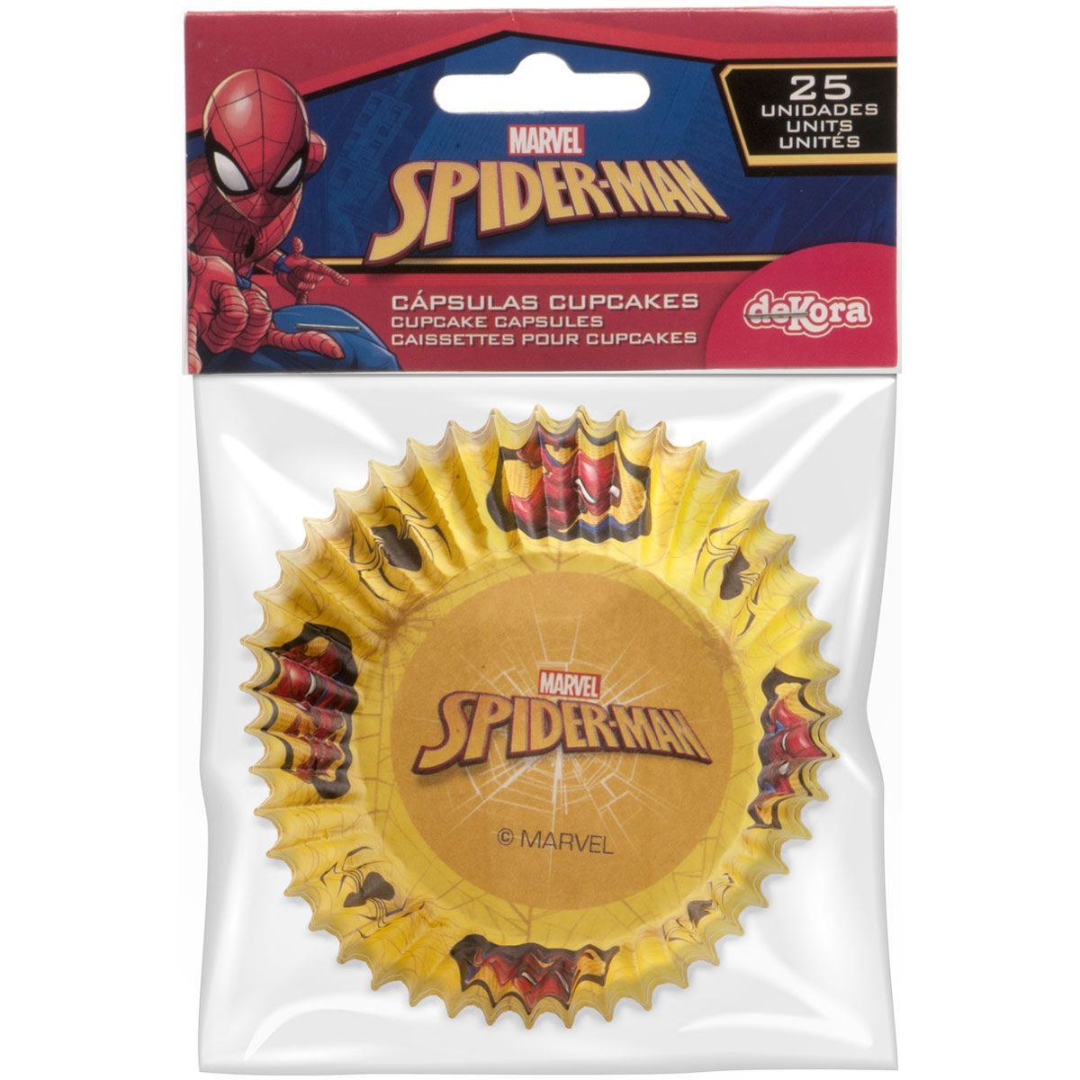 Dekora Marvel Spiderman Baking Cups pk/25