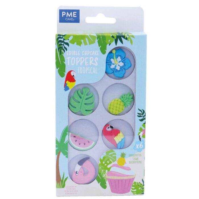 PME Cupcake Toppers Tropical pk/6