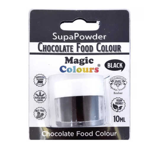 Magic Colours SupaPowder Chocolade Kleurpoeder – Black – 10ml