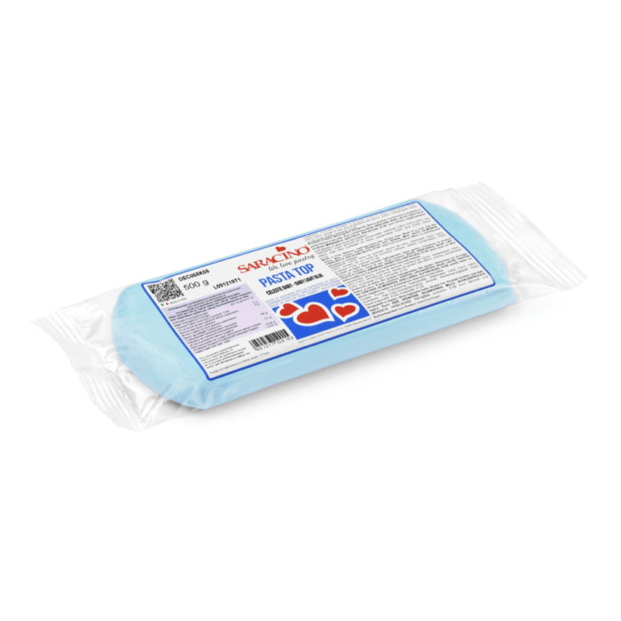 Saracino Top Paste Rolfondant - Baby Blue 500g / THT 31-01-2023