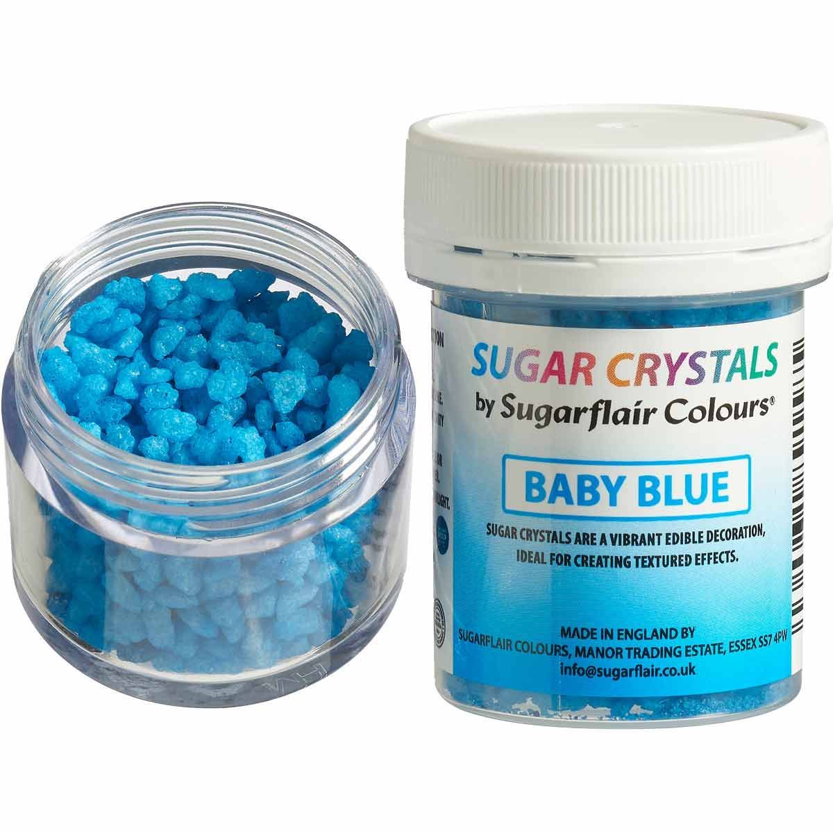Sugarflair Suikerkristallen Baby Blue 40 g