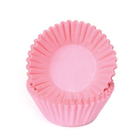 House of Marie Chocolade Baking Cups Pastel Roze pk/100