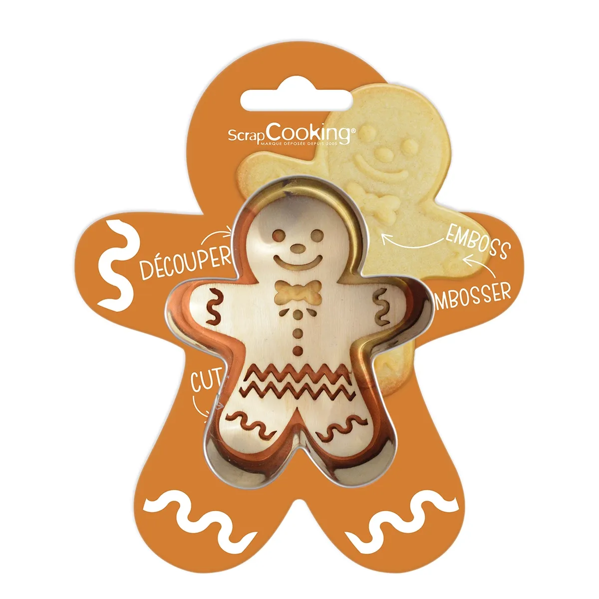 Scrapcooking Koekjesuitsteker & Embosser Gingerbread Man