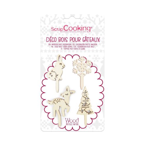 Scrapcooking Cake Toppers Woodland Set/4