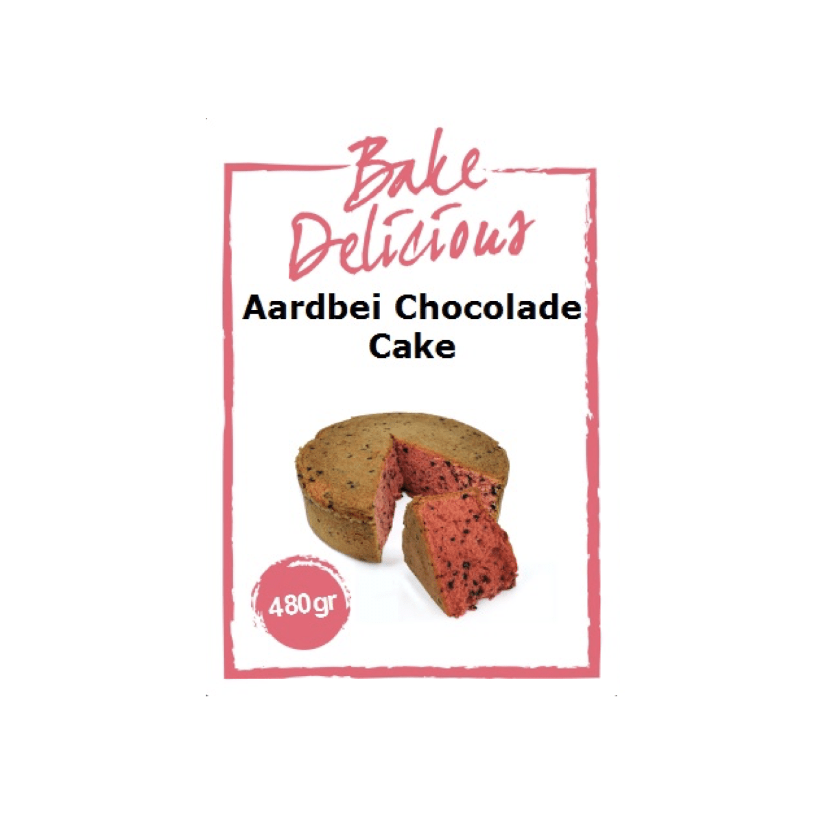 Bake Delicious mix voor Aardbei Chocolade Cake - 480g