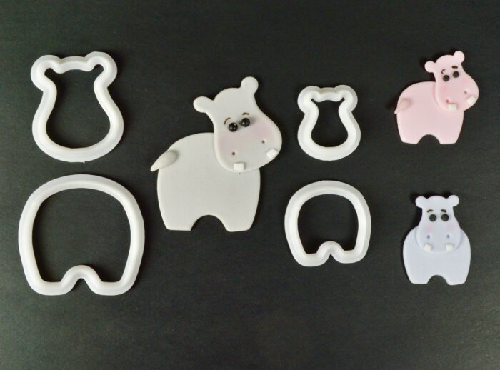 FMM Mummy and Baby Hippo Cutter Set/2