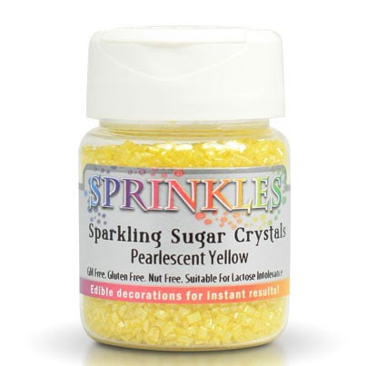 RD Eetbare Sparkling Suikerkristallen - Yellow 50g
