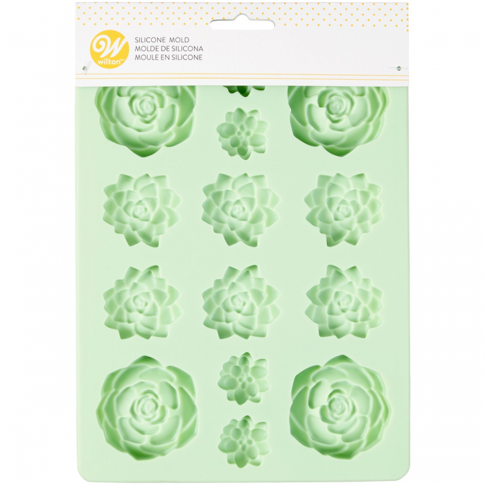Wilton Silicone Candy Mold -Succulents-