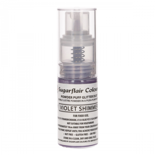 Sugarflair Pump Spray Glitter Dust -Violet Shimmer-