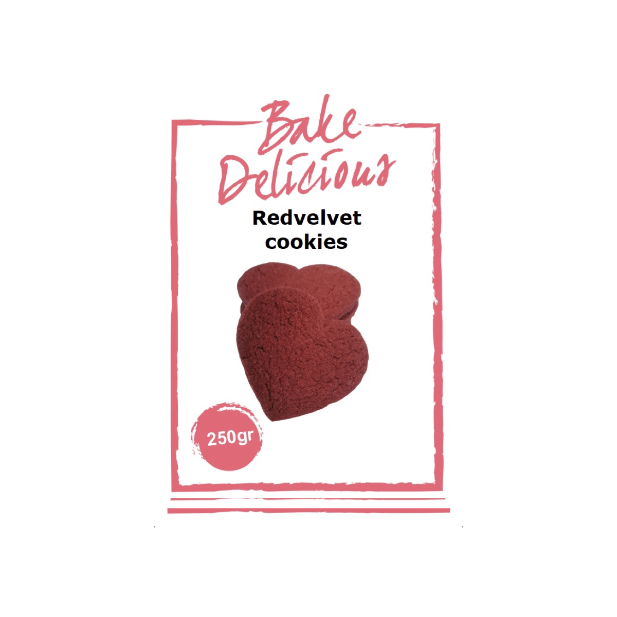Bake Delicious mix voor Redvelvet Cookie - 250g