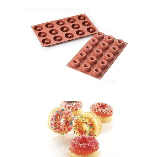 Silikomart Siliconen Bakvorm Mini Donuts